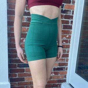 FP Movement by Free People Teal High-Waisted Shorts
